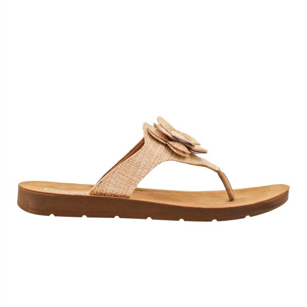 NEW CORKYS FOOTWEAR women's so delish flip flops in raffia